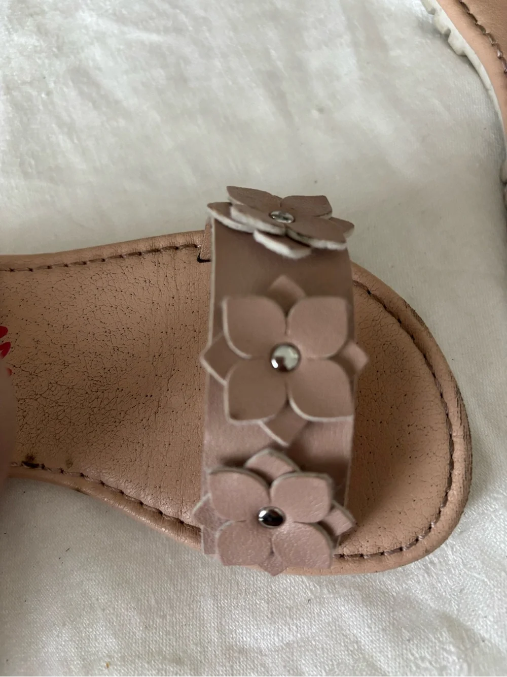 Rachel Lil Elora Pink Floral Flower Toddler Strap Sandals Size 8M